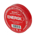 Изолента ENERGIO ПВХ 0.13*15мм 20м красная