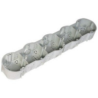 Коробка приладова, 5-кратна ПВХ; сіра; 354х70х45мм, KOPOS KOLIN Коробка приладова, 5-кратна ПВХ; сіра; 354х70х45мм, KOPOS KOLIN