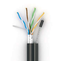 Кабель витая пара OK-net FTP cat. 5e, PE с тросом, 4 пары (катушка 500м.) Кабель витая пара OK-net FTP cat. 5e, PE с тросом, 4 пары (катушка 500м.)