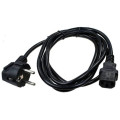 Шнур (кабель) живлення с заземл. IEC 60320 C13/EU-Schuko, 10/230В (3х1,5), довжина 3м