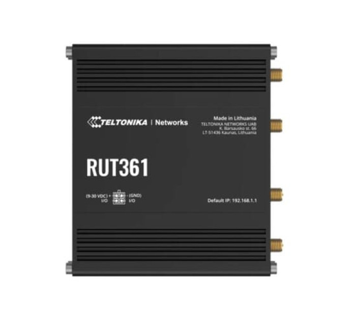 RUT361 Промисловий стільниковий маршрутизатор 4G LTE, Wi-Fi, Teltonika