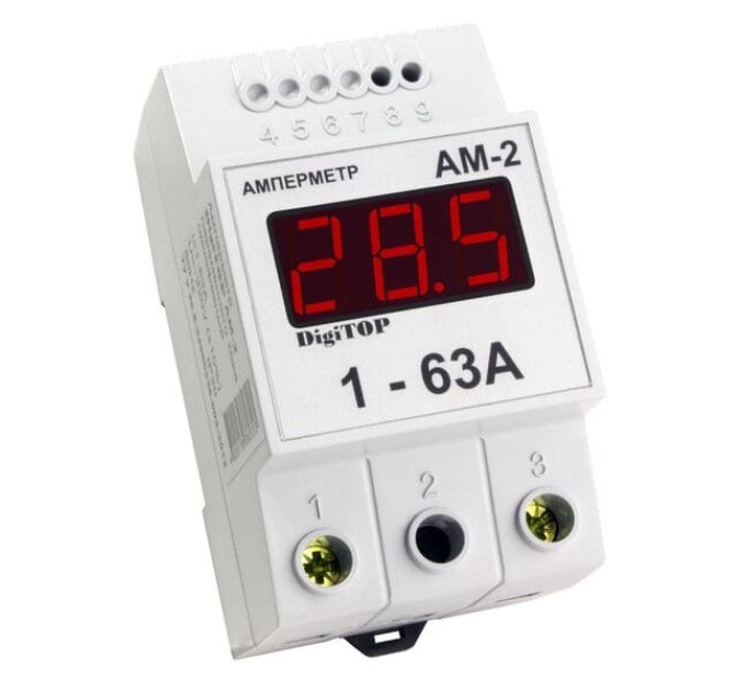 Амперметр DigiTOP АM-2 AC однофазний, на DIN рейку