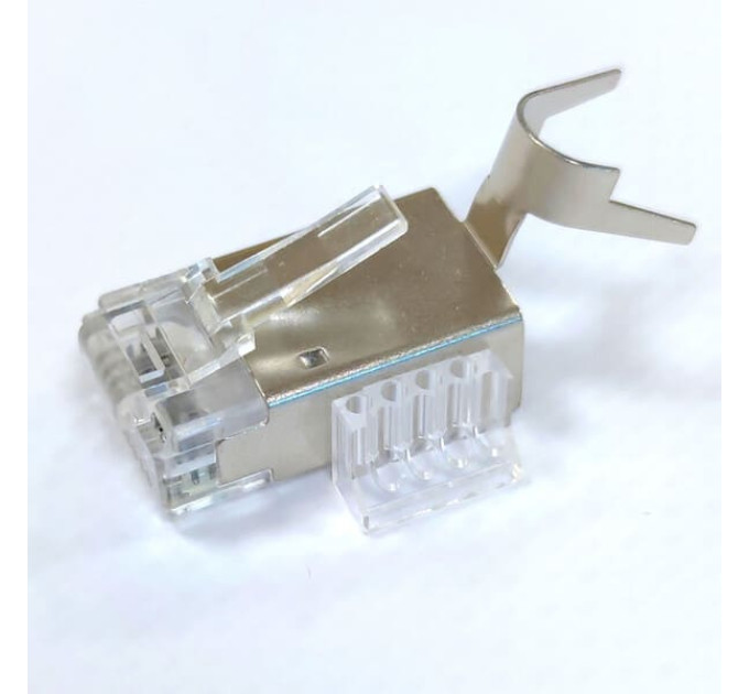 Конектор RJ45 STP кат. 6A, 50μ, 1.45мм, зі вставкой