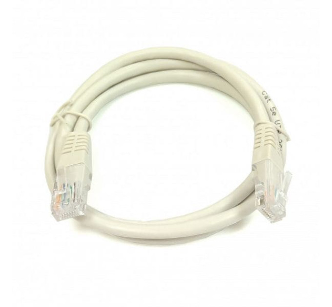 Патч-корд Kingda UTP RJ45 cat. 5e, 2м, PVC (ПВХ), серый