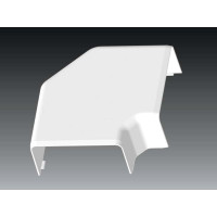 Угол плоский для короба KOPOS KOLIN EKD 80х40, цвет белый