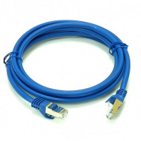 Патч-корд LW S/FTP RJ45 cat. 6a, 0,5м, PVC (ПВХ), синий