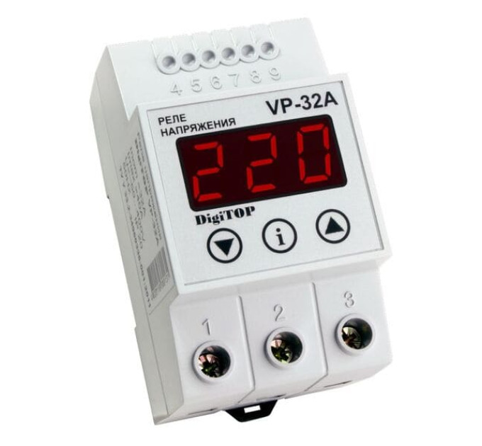 Реле напряжения DigiTOP VP-32A 32А однофазное