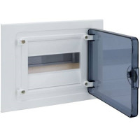 Щиток встраиваемый с дверцей, 8 мод., GOLF, IP41, белый (Hager)