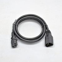 Шнур (кабель) питания с заземлением Kingda IEC 60320 C13/IEC 60320 C14, 10/230В (3х1,5), длина 1,8м