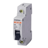 Автоматический выключатель ENERGIO SP 1P C 6А 4.5кА Автоматический выключатель ENERGIO SP 1P C 6А 4.5кА