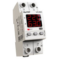Реле напруги з контролем струму DigiTOP VA-63A M2R 63А 2DIN однофазне, термозахист