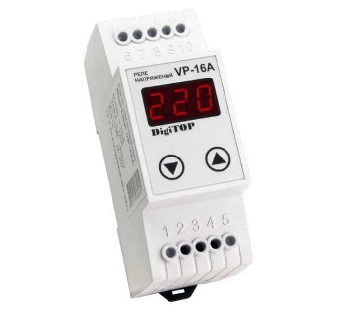 Реле напряжения DigiTOP VP-16A 16А однофазное