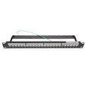 Патч-панель CommScope 19’’ 1U 24 порти SL або AMP-TWIST, з підтримкою, чорна