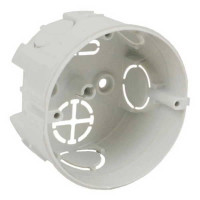 Коробка приладова, 1-кратна, в бетон, наборна; ПВХ; сіра; 74х43мм, KOPOS KOLIN