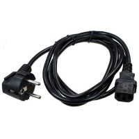 Шнур (кабель) питания с заземлением IEC 60320 C13/EU-Schuko, 10/230В (3х1,5), длина 1.8м