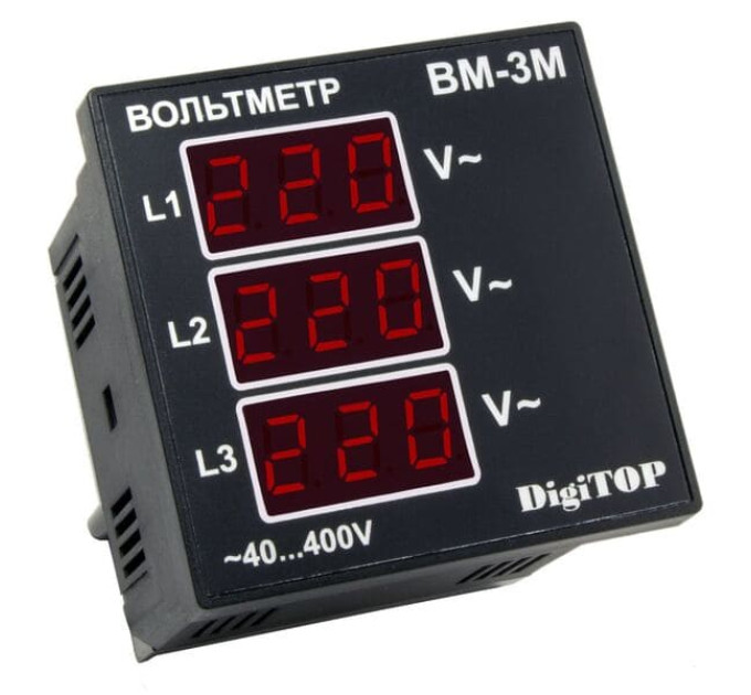 Вольтмет DigiTOP ВM-3M трехфазный