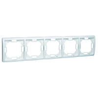 Рамка 5-кратная BASIC, цвет белый, KONTAKT-SIMON