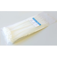 Стяжка Pleolan 100x2,5мм, нейлон, цвет белый (в уп. 100шт)