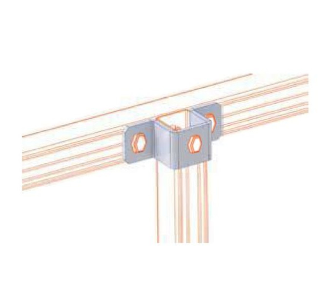 Стінове кріплення для профіля 41х41мм ARDIC, ACB-503