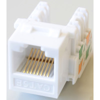Модуль Pleolan UTP, RJ45 (8P8C), cat. 5e, Dual IDC, Keystone  белый