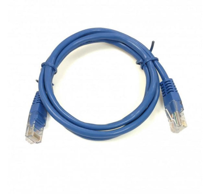 Патч-корд UTP RJ45 cat. 5e, 1м, PVC синій
