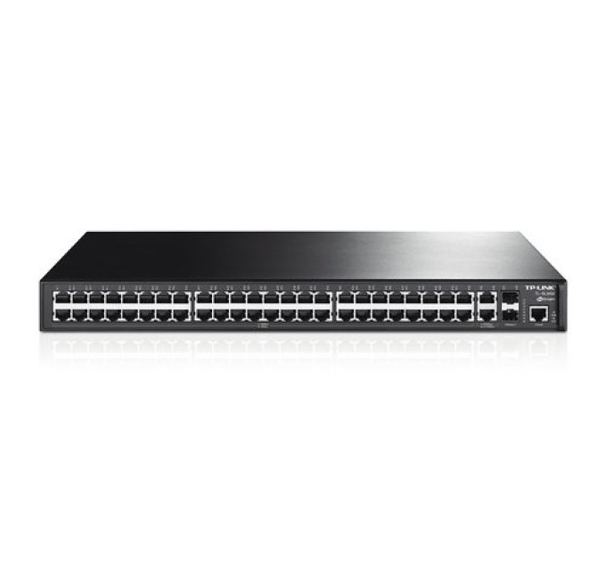 Коммутатор керований L2 TP-Link 48х10/100Mb, 2х1Gb, 2хSFP, 19', металл