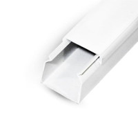 Кабель-канал (короб) 25X25, настенный самоклеющийся ПВХ, белый, 220ТМ