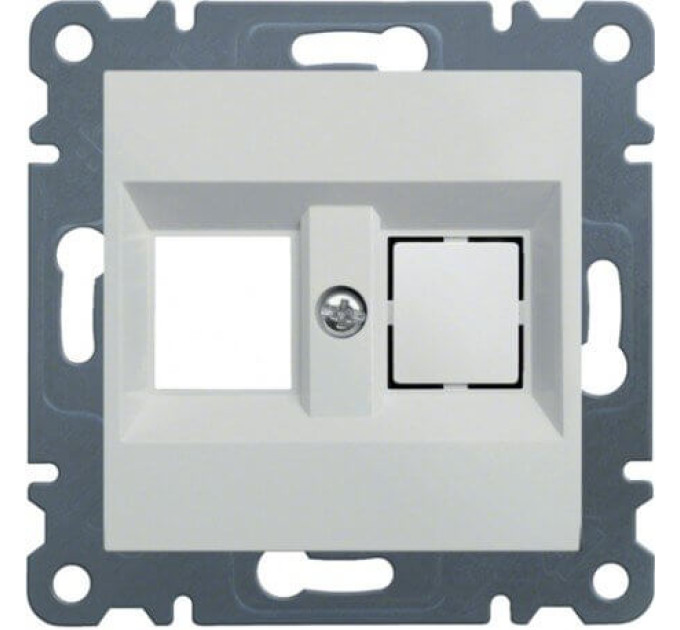 Лицевая панель Keystone, 2 порта,  (80х80мм) , Lumina-2, белый