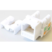 Модуль Pleolan UTP, RJ45 (8P8C), cat. 6, тип KRONE, Keystone белый Модуль Pleolan UTP, RJ45 (8P8C), cat. 6, тип KRONE, Keystone белый