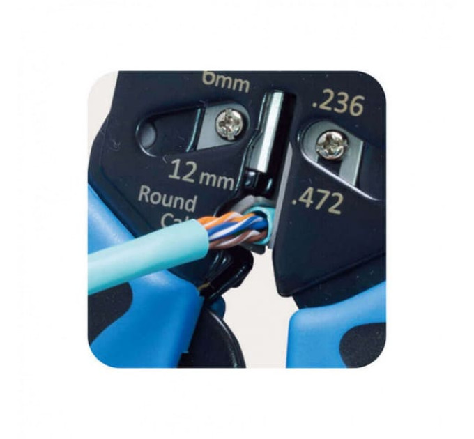 Інструмент обжимний Hanlong HT-2008A для конекторів RJ45&RJ12&RJ11 (проф.)