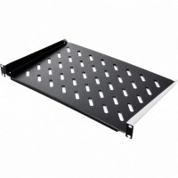 Полка перфорированная консольная Украина 19’’ 1U (х350мм), черная