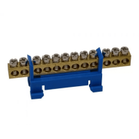 Шина нулевая ENERGIO на DIN-рейку 12 отв.