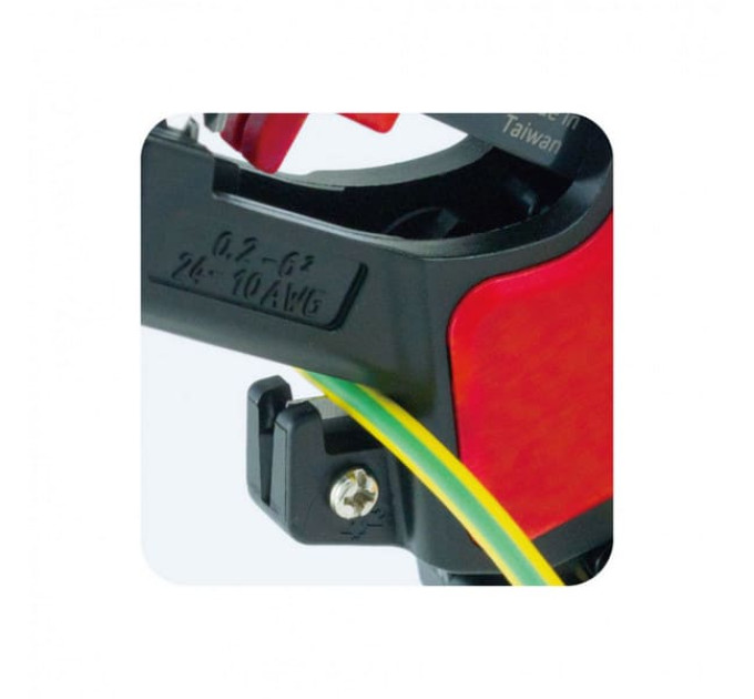 Інструмент для зачистки и обрізки изольованого кабеля AWG 24-10/0,2-6,0 мм², Hanlong HT-4021