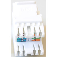 Модуль Pleolan UTP, RJ45 (8P8C), cat. 6, тип KRONE, Keystone SL белый