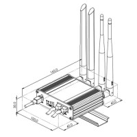 RUT361 Промисловий стільниковий маршрутизатор 4G LTE, Wi-Fi, Teltonika