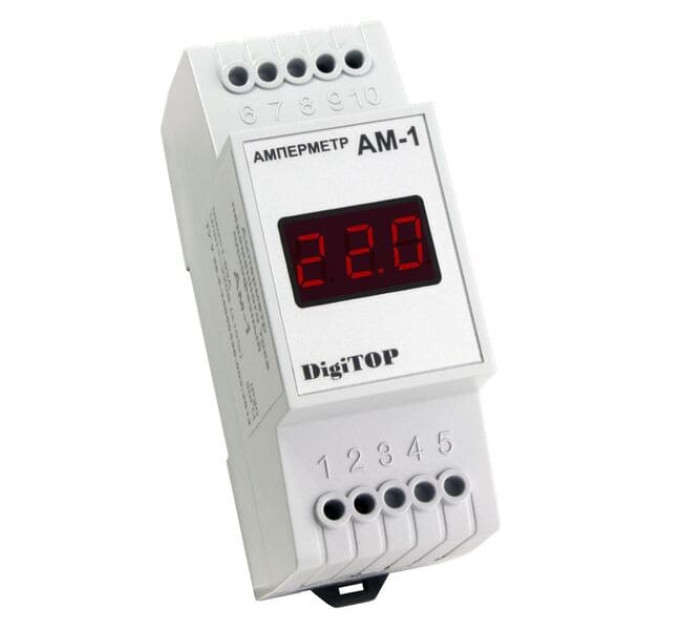 Амперметр DigiTOP АM-1 AC однофазный, на DIN рейку