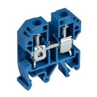 Клеммна колодка наборная ENERGIO JXB 10 на DIN-рейку синяя Клеммна колодка наборная ENERGIO JXB 10 на DIN-рейку синяя