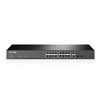 Комутатор Smart TP-Link 16х10/100ТХ, 2х1000Base-Т, 2хSFP, 19', металл (TL-SL2218) Комутатор Smart TP-Link 16х10/100ТХ, 2х1000Base-Т, 2хSFP, 19', металл (TL-SL2218)