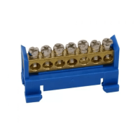 Шина нулевая ENERGIO на DIN-рейку 7 отв.