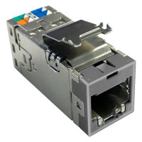 Модуль NETCONNECT STP, RJ45, cat. 6a, AMP-TWIST SLX, 6S toolless, SL металл Модуль NETCONNECT STP, RJ45, cat. 6a, AMP-TWIST SLX, 6S toolless, SL металл