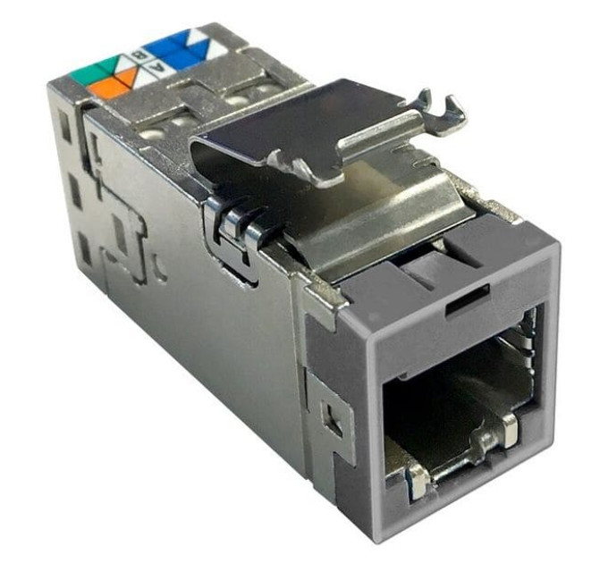 Модуль NETCONNECT STP, RJ45, cat. 6a, AMP-TWIST SLX, 6S toolless, SL метал