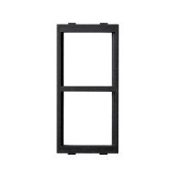 Адаптер горизонтальный CIMA на 2 мод. K45 45x45mm, черный