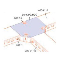 Крышка Т-отвода горизонтального лотка ARDIC 400мм, оцинкованная