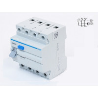 ПЗВ Hager In=25A, 4п, тип A, 30мА (CD425J)