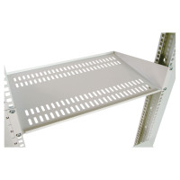 Полка перфорированная консольная 2U, глубина 400 мм