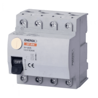 Устройство защитного отключения ENERGIO SP-RM 4P 40А 30мА тип AC Устройство защитного отключения ENERGIO SP-RM 4P 40А 30мА тип AC