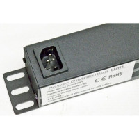 Силовой блок Kingda 19’’ 1U 8xIEC 60320 С13 10А, без шнура, вход IEC320 C14, индикатор , цвет черный
