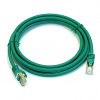 Патч-корд LW S/FTP RJ45 cat. 6a, 0,5м, PVC (ПВХ), зеленый Патч-корд LW S/FTP RJ45 cat. 6a, 0,5м, PVC (ПВХ), зеленый
