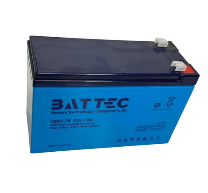 Аккамулятор Battec 12V, 7Ah (12BT-7S)