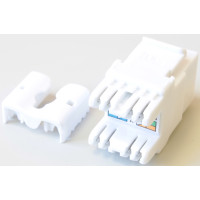 Модуль Pleolan UTP, RJ45 (8P8C), cat. 5e, тип KRONE, Keystone SL белый